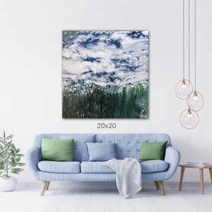 Pour Painting Handmade Canvas Painting